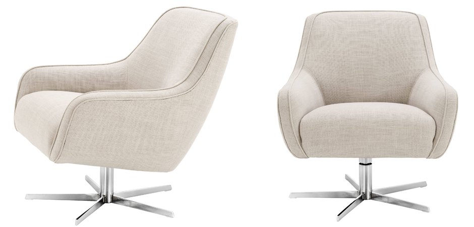 Кресло Eichholtz Swivel Chair Serena Natural Кресло Eichholtz Swivel Chair Serena Natural - Loft-Concept в Саратове