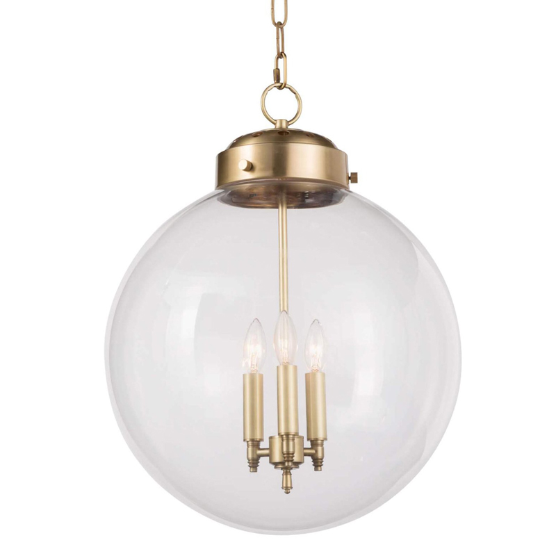 Подвесной светильник Conor Globe Hanging lamp Gold Золотой Прозрачный (Transparent) в Саратове | Loft Concept 