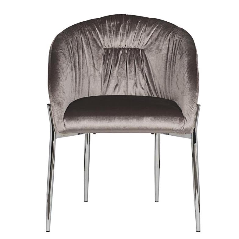 Стул Miranda Chair grey Светло-серый Нержавеющая сталь в Саратове | Loft Concept 