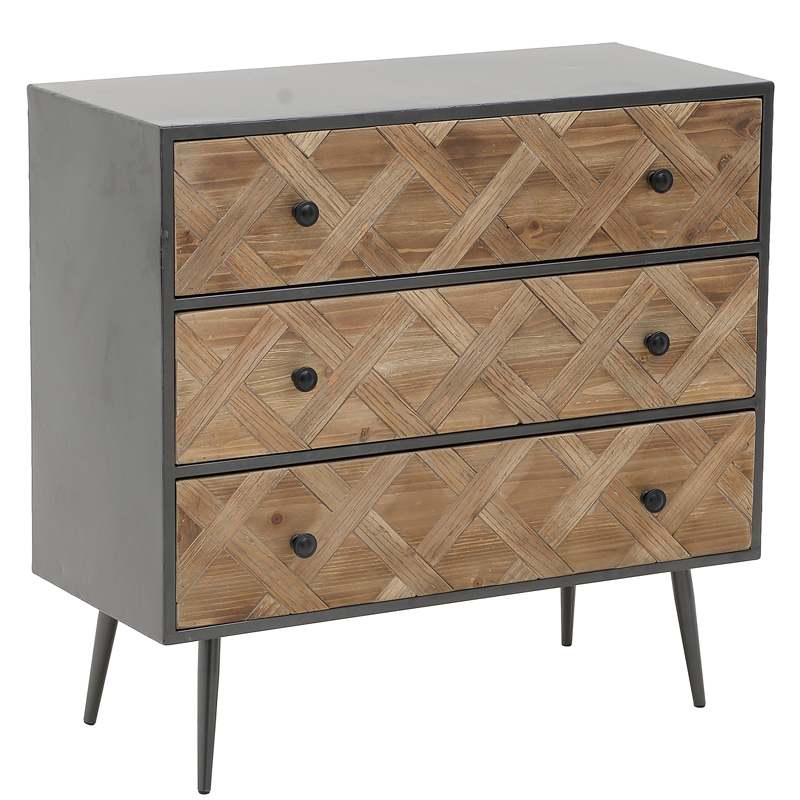 Комод Fidelia Chest of Drawers Древесина Черный в Саратове | Loft Concept 