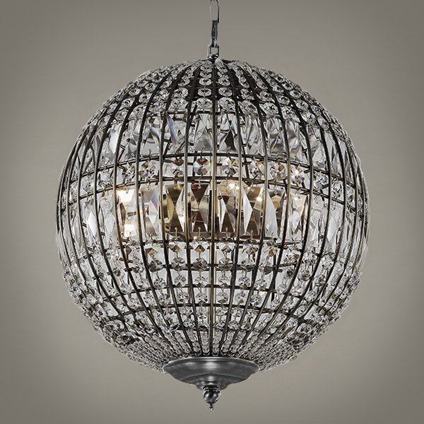 Люстра Gatsby Sphere Chandelier Silver Серебряный в Саратове | Loft Concept 