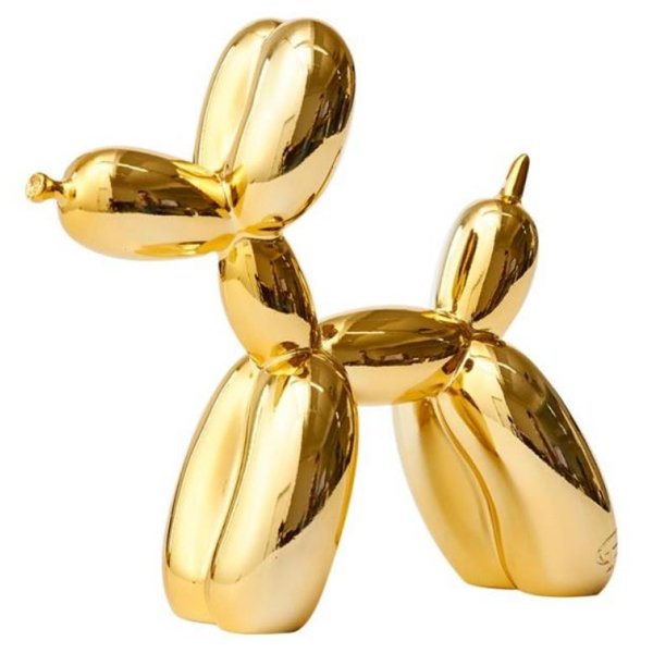 Статуэтка Jeff Koons Balloon Dog medium Gold Глянцевое золото в Саратове | Loft Concept 