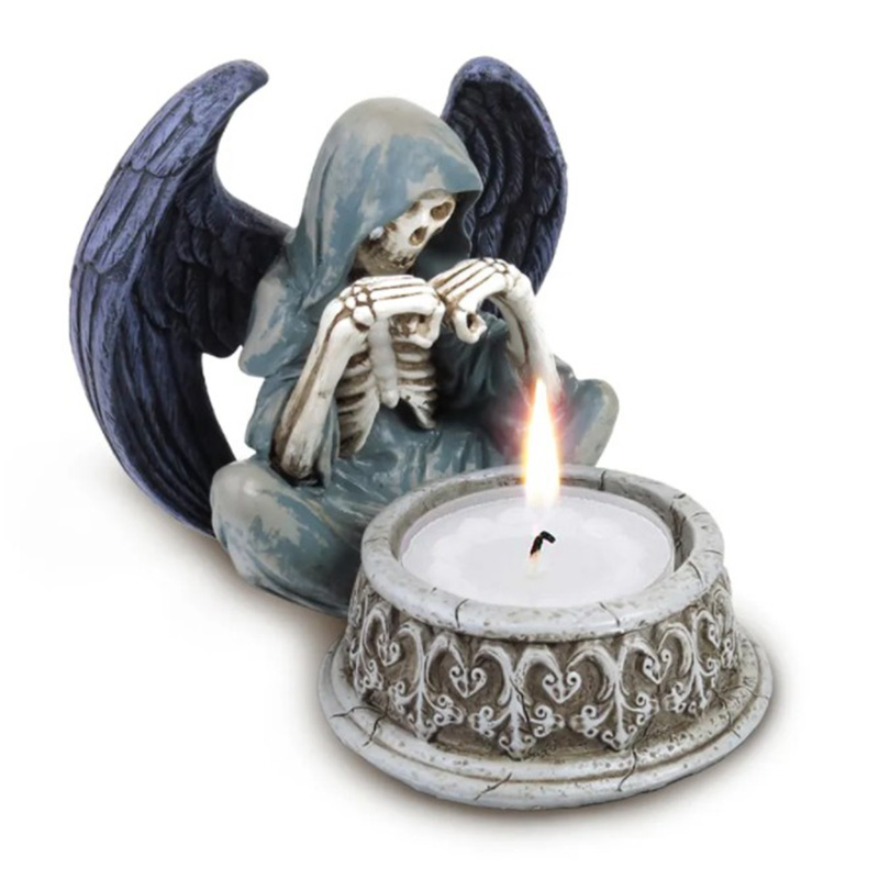 Подсвечник Angel of Death Candlestick Серый в Саратове | Loft Concept 