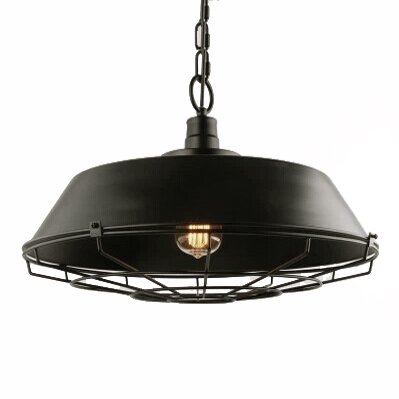 Люстра Dark Cage Pendant Черный Искусственная бурая ржавчина в Саратове | Loft Concept 