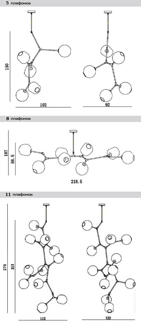 Люстра Branching Bubble Chandelier в Саратове