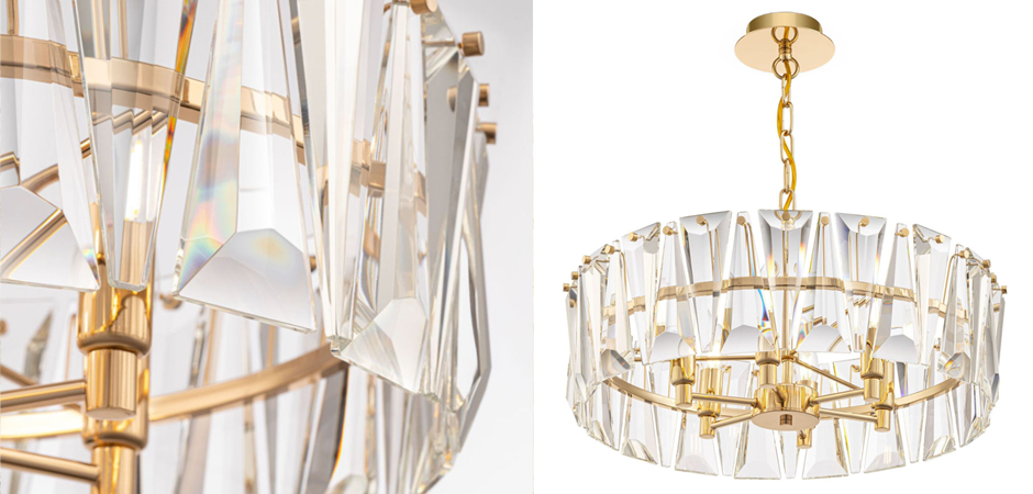 Люстра Ruby Crystal Chandelier Gold 53 Люстра Ruby Crystal Chandelier Gold 53 - Loft-Concept в Саратове