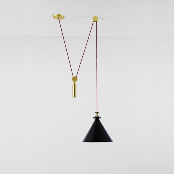 Подвесной светильник Shape up Pendant Cone Black Черный в Саратове | Loft Concept 