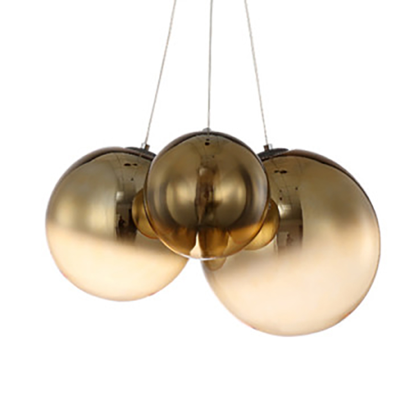 Светильник подвесной Golden balls lamp Золотой в Саратове | Loft Concept 