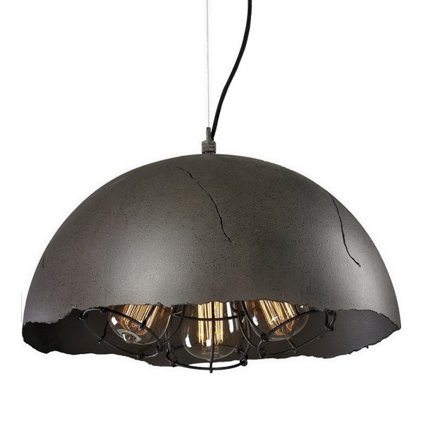 Подвесной светильник Uneven Edge Loft Pendant lamp 3 Графит в Саратове | Loft Concept 