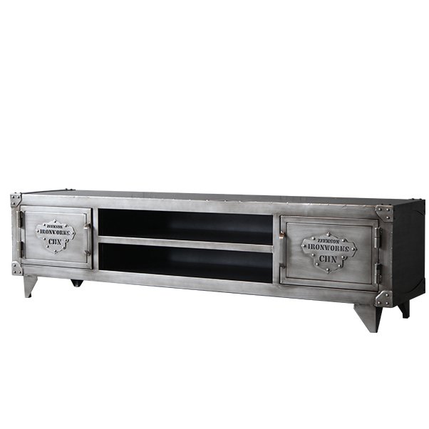 TV-тумба Loft Safe с полками Серебряный TV-тумба Loft Safe с полками Серебряный в Саратове | Loft Concept