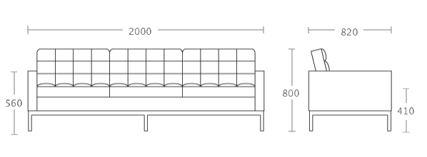 Диван Florence Knoll sofa в Саратове