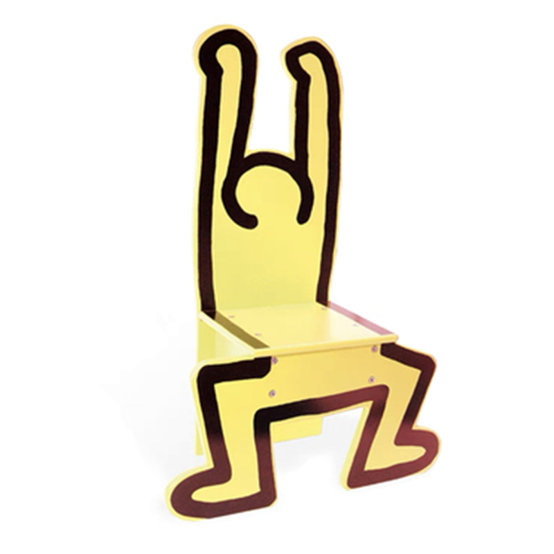 Детский стул Chaise Keith Haring Dancer Vilac Желтый Желтый в Саратове | Loft Concept 