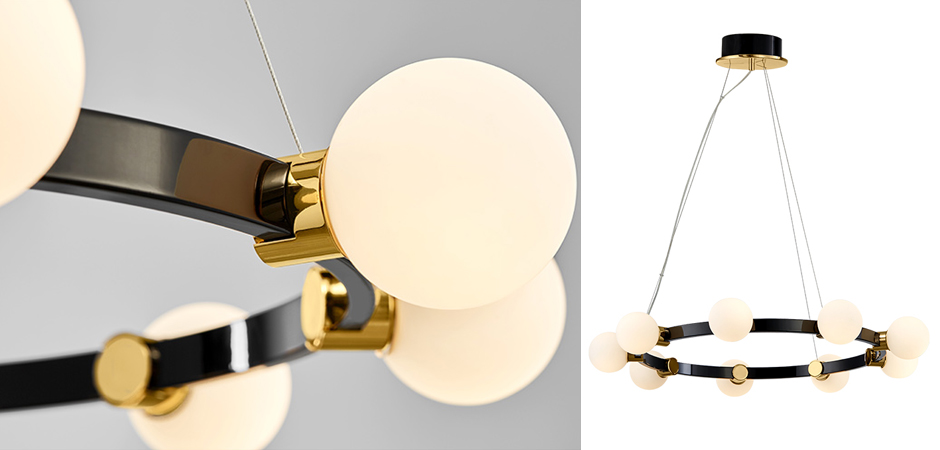Люстра Hoop Balls Chandelier Люстра Hoop Balls Chandelier - Loft-Concept в Саратове