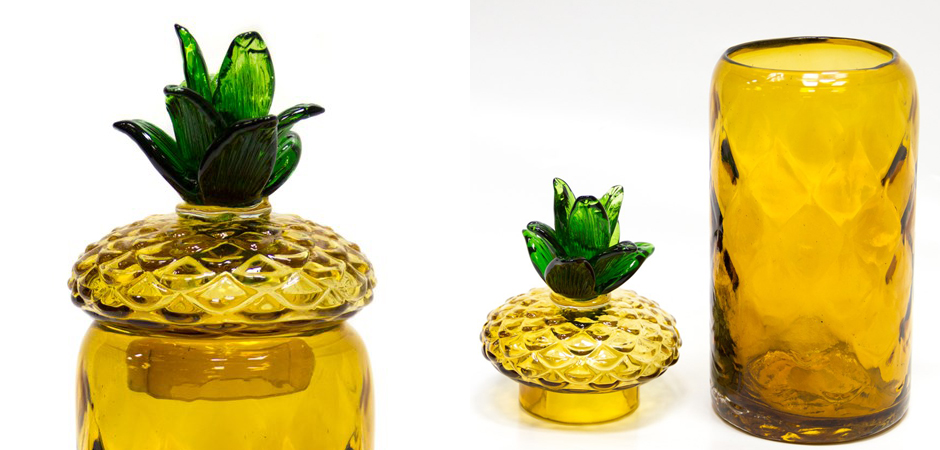 Ваза с крышкой Pineapple Transparent Amber L Ваза с крышкой Pineapple Transparent Amber L - Loft-Concept в Саратове