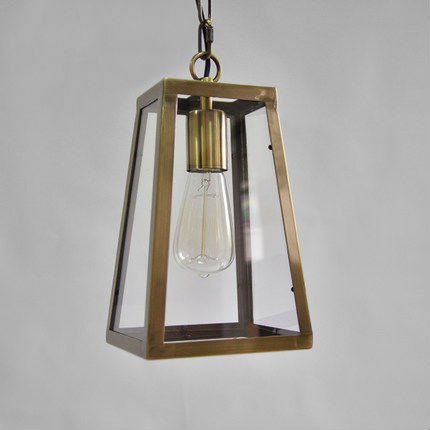 Подвесной светильник Loft Industrial Ortogonal pendant Brass  в Саратове | Loft Concept 