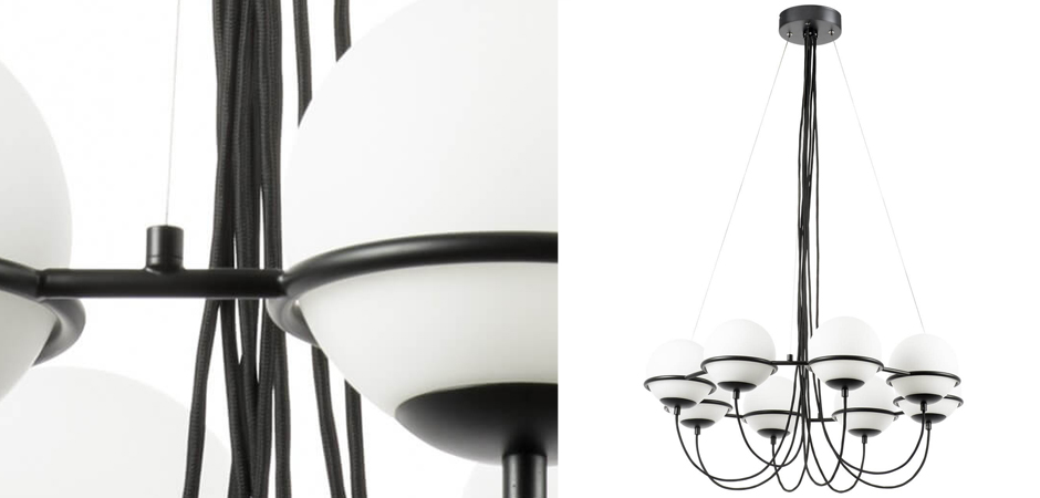 Люстра Melissa Chandelier Black 8 Люстра Melissa Chandelier Black 8 - Loft-Concept в Саратове
