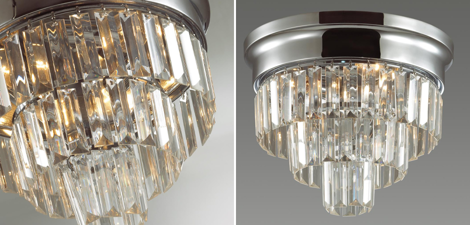 Хрустальная потолочная люстра Crystal Fountain Хром Хрустальная потолочная люстра Crystal Fountain Хром - Loft-Concept в Саратове