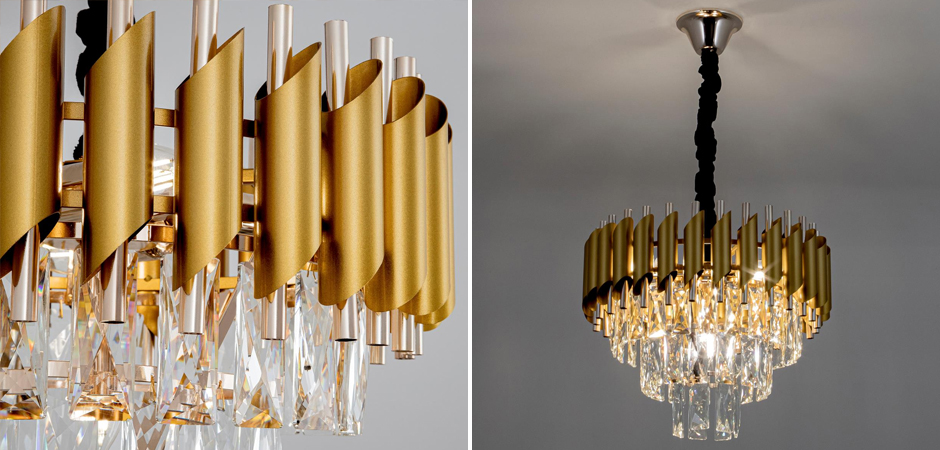 Многоярусная люстра Empire Crystal Gold&Silver Многоярусная люстра Empire Crystal Gold&Silver - Loft-Concept в Саратове