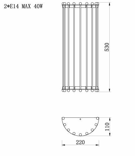 Бра Lantern Tiziano Chromium Sconces в Саратове