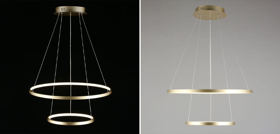 Люстра Ring Horizontal Double Gold Люстра Ring Horizontal Double Gold - Loft-Concept в Саратове
