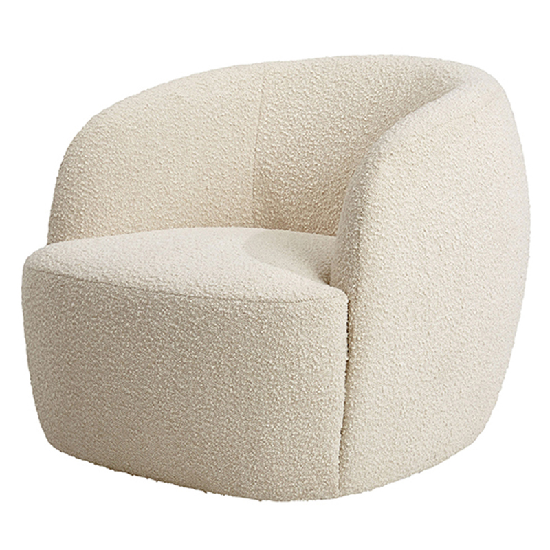 Кресло Boucle Armchair Pacific Белый Кресло Boucle Armchair Pacific Белый в Саратове | Loft Concept