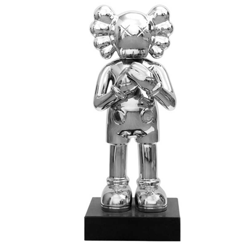 Статуэтка KAWS Silver on stand Серебряный в Саратове | Loft Concept 