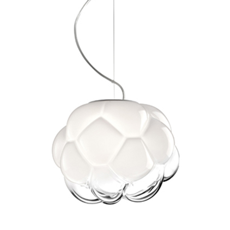 Подвесной светильник Fabbian Cloudy Hanging Lamp Белый Прозрачное Стекло Подвесной светильник Fabbian Cloudy Hanging Lamp Белый Прозрачное Стекло в Саратове | Loft Concept