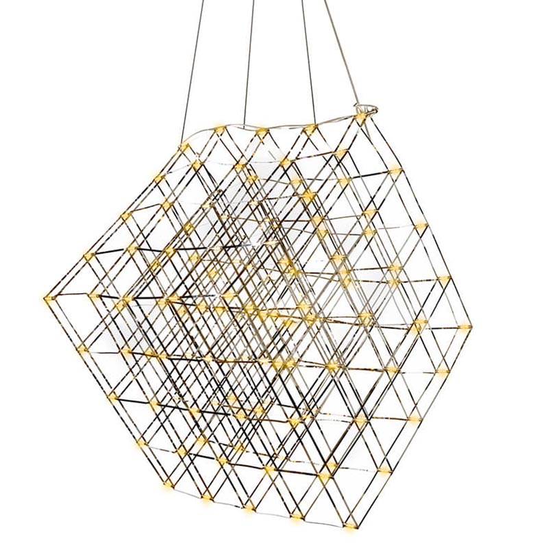 Люстра Moooi Tesseract Yellow lamp M Хром в Саратове | Loft Concept 