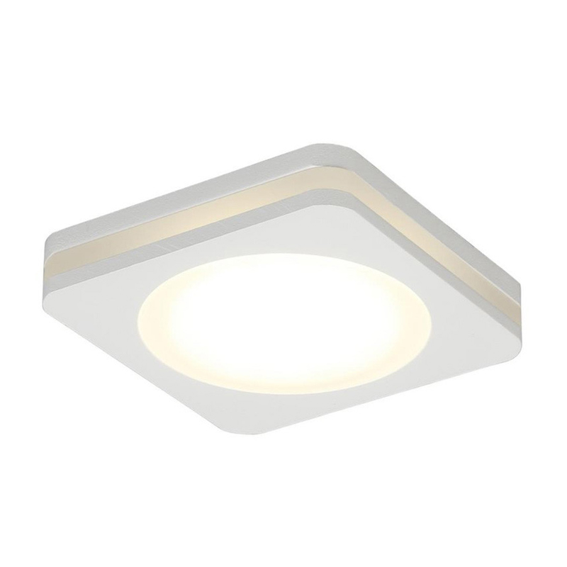 Белый квадратный спот Embedded Light Белый в Саратове | Loft Concept 
