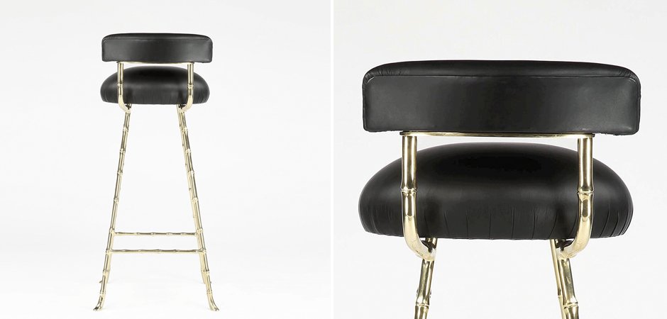 Барный стул High Upholstered Bar Stool - фото №1