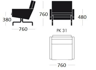 Кресло PK31 1 seat в Саратове