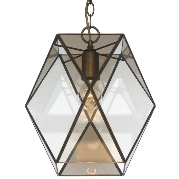 Подвесной светильник Rombius Pendant I brandy glass Темная бронза винтаж в Саратове | Loft Concept 