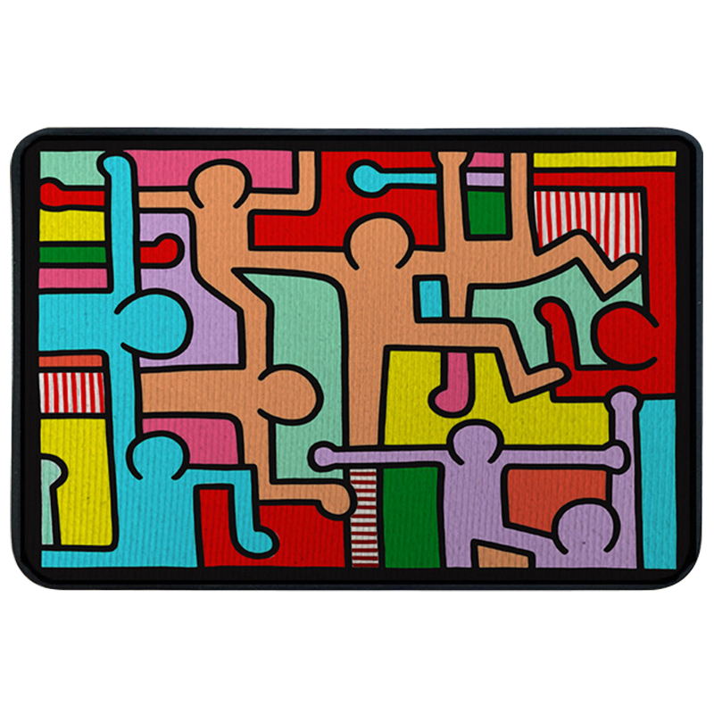 Ковер для прихожей и ванной Keith Haring Rug Мульти в Саратове | Loft Concept 