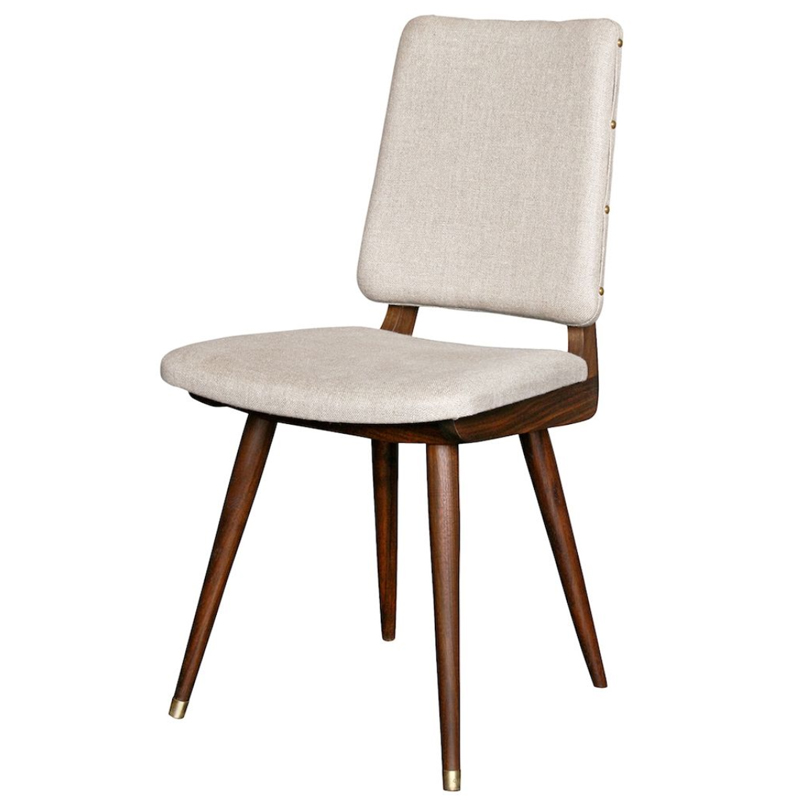 Стул Camille Dining Chair ivory ( слоновая кость ) Коричневый в Саратове | Loft Concept 