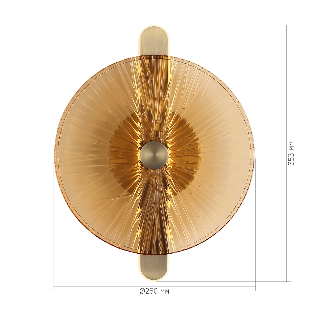 Бра с круглым стеклянным плафоном Gingham в Саратове