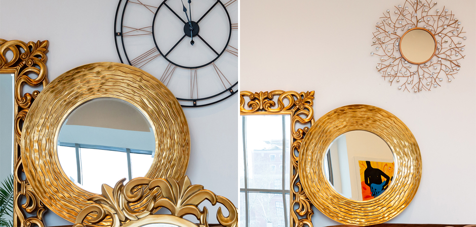 Зеркало Golden Waves Mirror Зеркало Golden Waves Mirror - Loft-Concept в Саратове