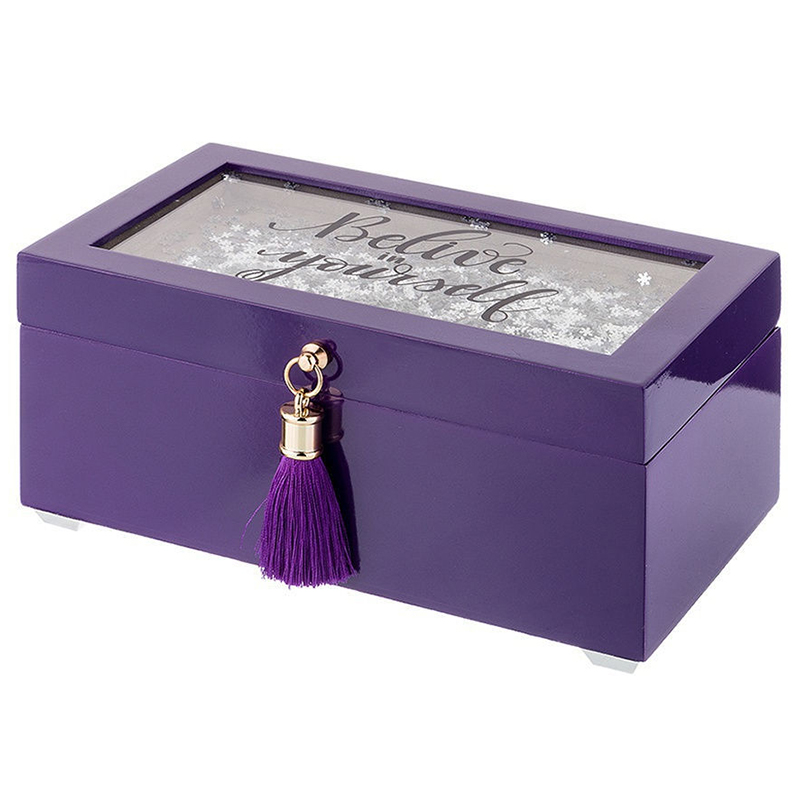 Шкатулка Snowflakes Lilac Box Фиолетовый Шкатулка Snowflakes Lilac Box Фиолетовый в Саратове | Loft Concept