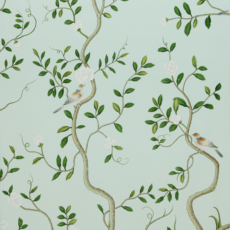 Обои ручная роспись Gustavian Garden Spring on white dyed paper Обои ручная роспись Gustavian Garden Spring on white dyed paper в Саратове | Loft Concept