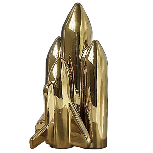 Статуэтка SELETTI gold rocket Глянцевое золото в Саратове | Loft Concept 