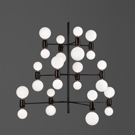 Люстра PARACHILNA Aballs Chandelier Черный Люстра PARACHILNA Aballs Chandelier Черный в Саратове | Loft Concept