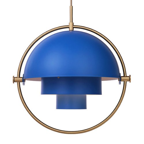 Люстра Louis Weisdorff Multi-lite Pendant Blue Латунь Синий в Саратове | Loft Concept 
