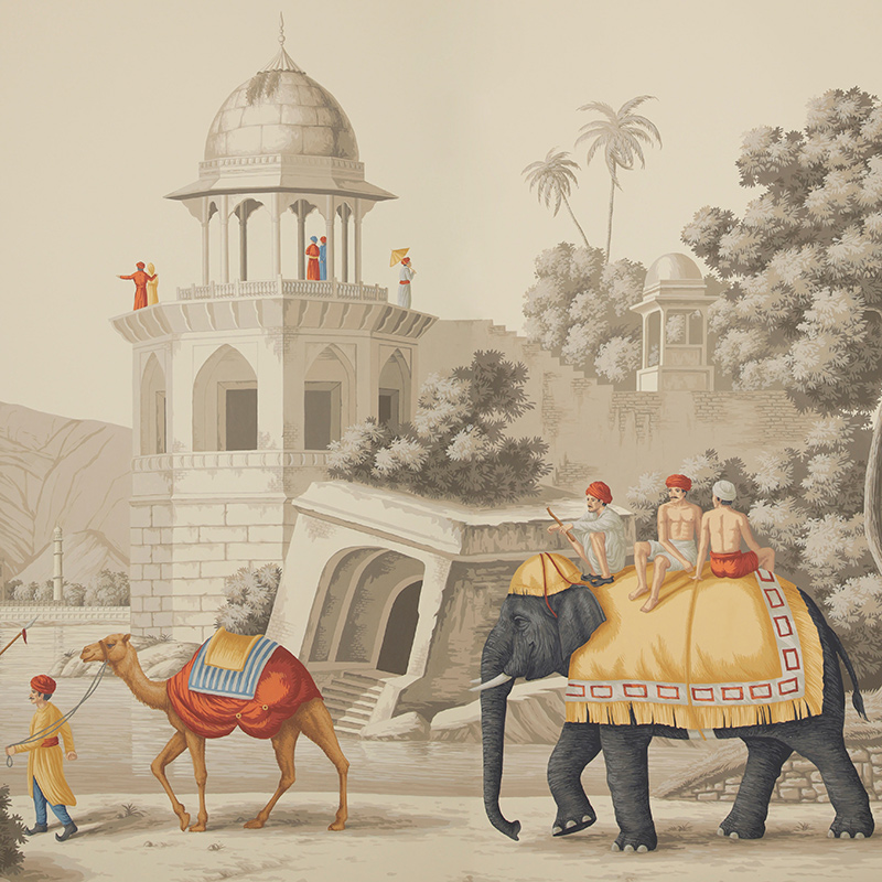 Обои ручная роспись Early Views of India scenic paper Обои ручная роспись Early Views of India scenic paper в Саратове | Loft Concept
