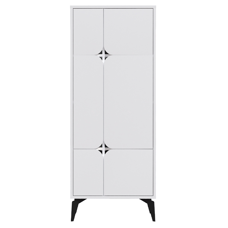 Комод белый с 4-мя дверцами на металлических ножках SPARK MULTIPURPOSE CABINET WHITE Белый в Саратове | Loft Concept 