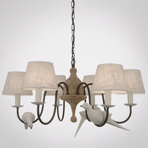 Люстра Norman Bird Chandelier ivory ( слоновая кость ) в Саратове | Loft Concept 