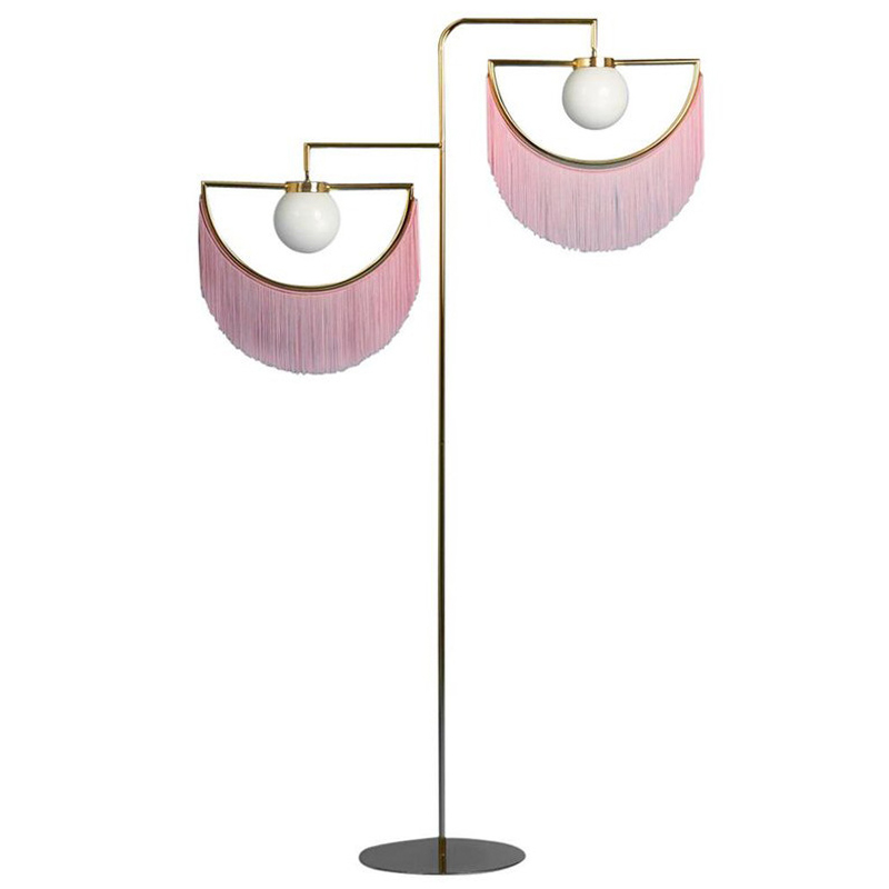 Торшер Inodesign Houtique Masquespacio  Floor lamp Two Золотой Розовый в Саратове | Loft Concept 