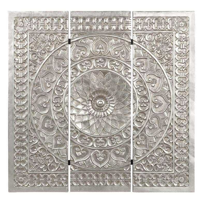Панно Silver Patterns Серебряный Панно Silver Patterns Серебряный в Саратове | Loft Concept
