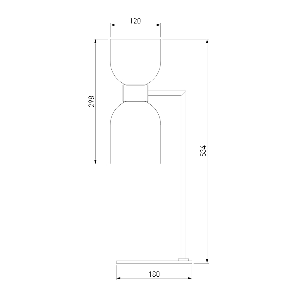 Настольная лампа Light maker studio white and smok brass в Саратове