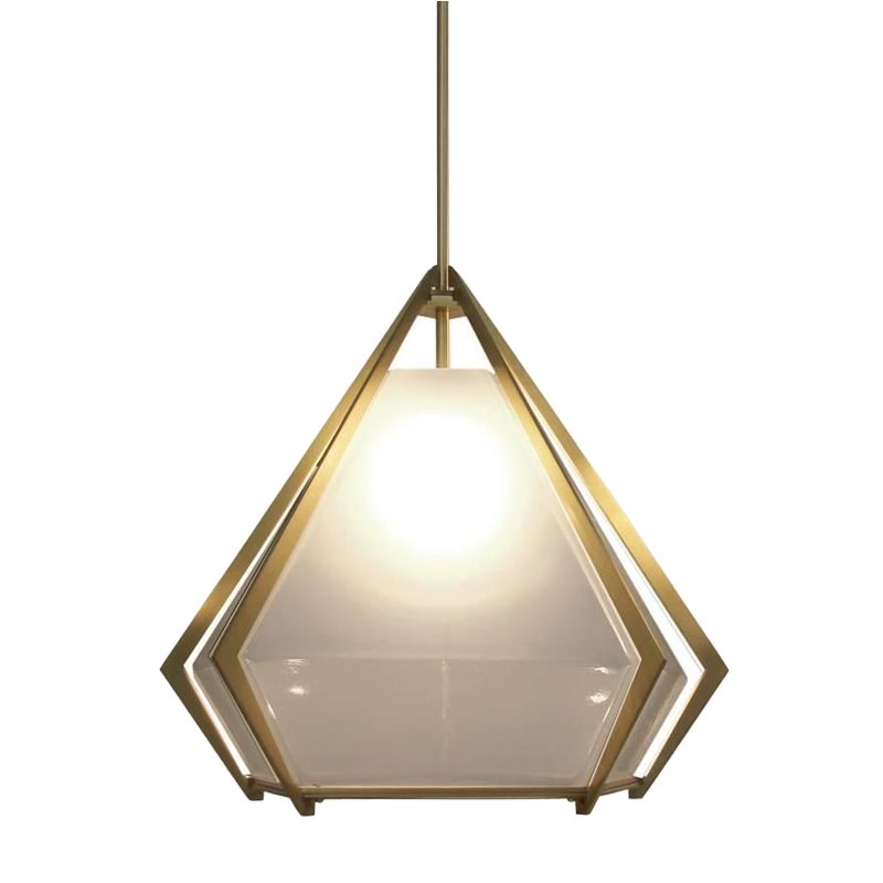 Подвесной светильник Harlow Pendant Lamp white Золотой Белый в Саратове | Loft Concept 