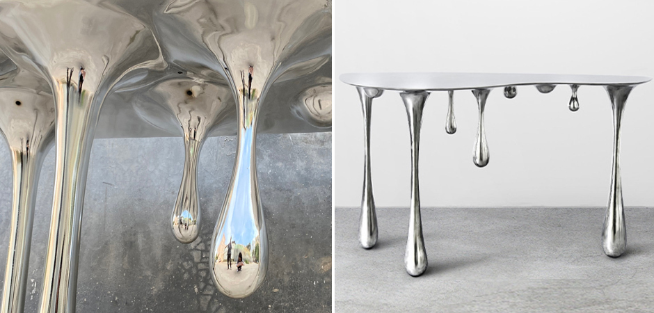 Дизайнерская Консоль Melting Silver Console Zhipeng Tan Дизайнерская Консоль Melting Silver Console Zhipeng Tan - Loft-Concept в Саратове