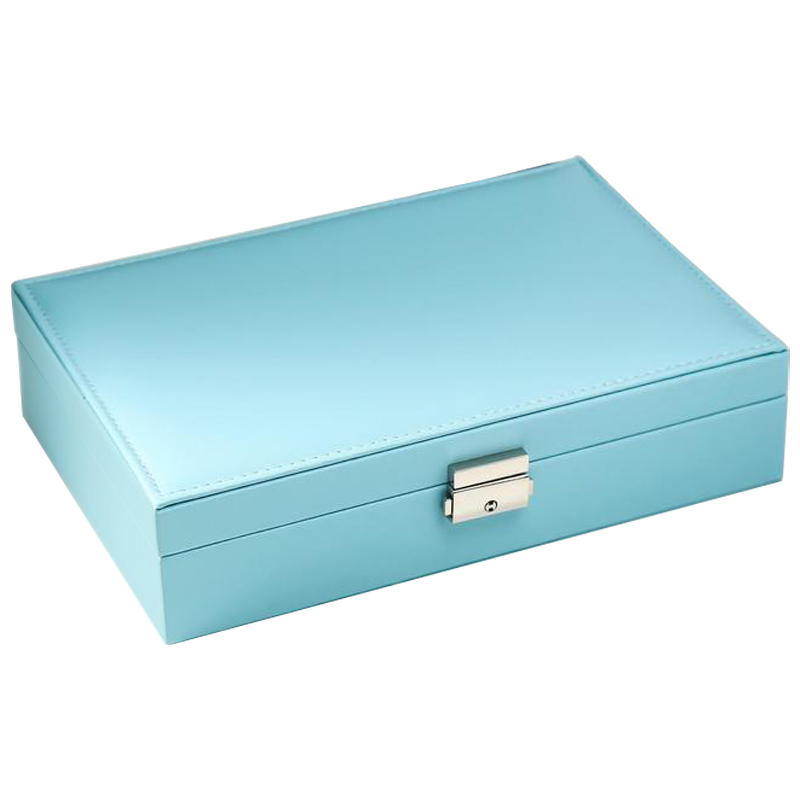 Шкатулка Azurine Jewerly Organizer Box light blue Голубой Бежевый в Саратове | Loft Concept 